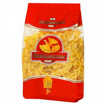Макаронные изделия ШЕБЕКИНСКИЕ Бабочки 350г