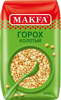 Крупа горох МАКФА колотый 800г