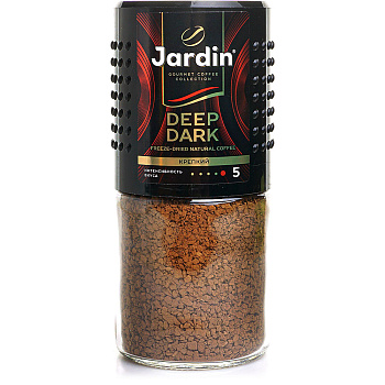 Кофе JARDIN Дип Дарк растворимый сублимированный 95г с/б