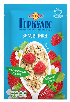 Каша Геркулес овсяная момент с земляникой 35г