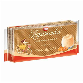 Вафли СЛАДКАЯ СЛОБОДА ПАРИЖАНКА крем-брюле  210г