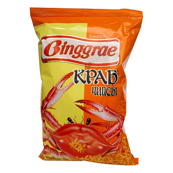 Чипсы Бингре Краб 130г