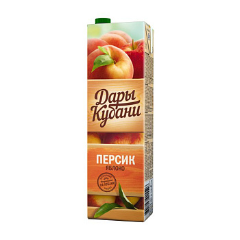Нектар Дары Кубани Персик-яблоко с мякотью 0,95л т/п