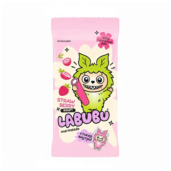 Мармелад LABUBU PACK карандаш клубника кислый 75г