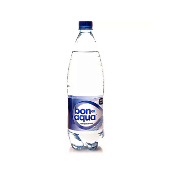 Вода питьевая BON AQUA газированная 1л п/б