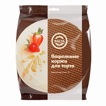 Вафельные коржи для торта с Какао 90 г