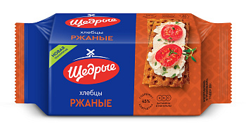 Хлебцы ЩЕДРЫЕ ржаные 100г