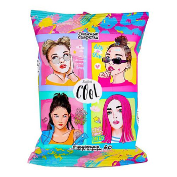 Салфетки влажные Salfeti №60 Cool универсальные 60шт