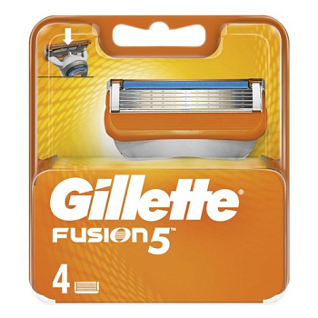 Кассеты сменные д/бритья GILLETTE FUSION 4шт