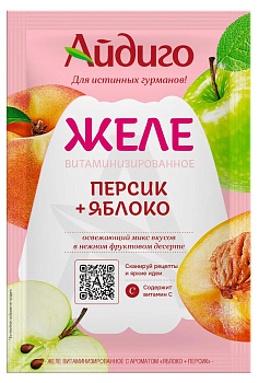 Желе яблоко+персик Айдиго 50 г.