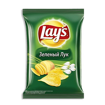 Чипсы LAYS 37г зеленый лук