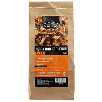 Щепа ЯБЛОНЕВАЯ для копчения Maclay 250 г 4873038