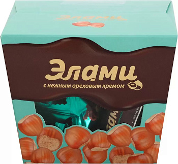 Конфеты КОНФЕСТА ЭЛАМИ с ореховой начинкой 180г