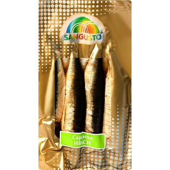 Сардина SANGUSTO (Иваси) холодного копчения в/у т/о н/р 250г 