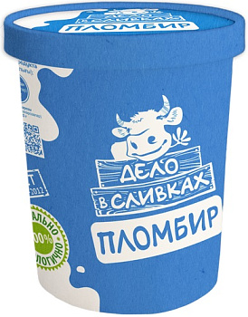Мороженое Полярис Дело в сливках 450г бум/ведро