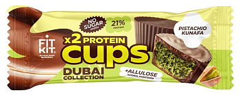 Десерт FIT KIT шоколадный Protein Cups Фисташковая кунафа 70г