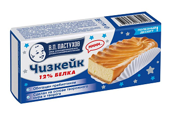 Пирожное ЗАВОД ИМЕНИ ПАСТУХОВА Чизкейк обогощенный молочным белком 45г  