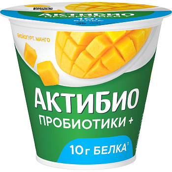 Биойогурт АктиБио манго 2,9% 220г без ЗМЖ