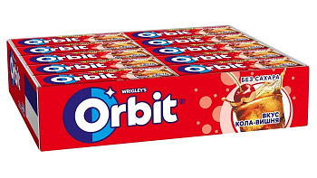 Жевательная резинка ORBIT Кола-Вишня 14г