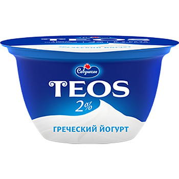 Йогурт TEOS Савушкин греческий 2% 140г 