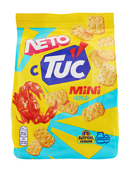 Крекер ТУК МИНИ соленый со вкусом краб 110г