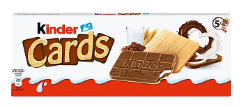 Печенье KINDER Cards 128г