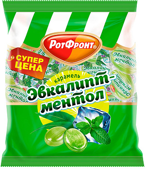 Карамель РОТ ФРОНТ Эвкалипт-ментол 200г